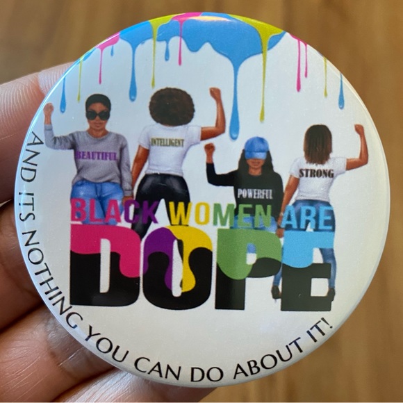 SJB Custom 4 Piece Bundle Round Button Pins Size 2.25” - Picture 2 of 6